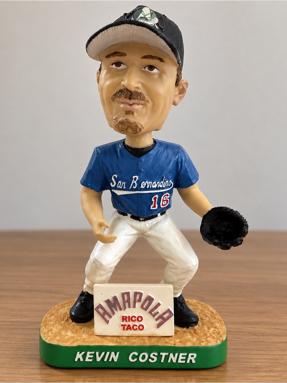 Kevin Costner RICO Taco Bobblehead Baseball #16 Vintage